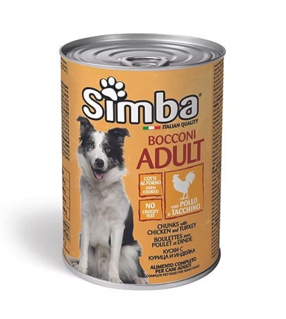 ALI-117 SIMBA LATA PARA PERRO - CHUNKS DE POLLO Y PAVO - Imagen 1