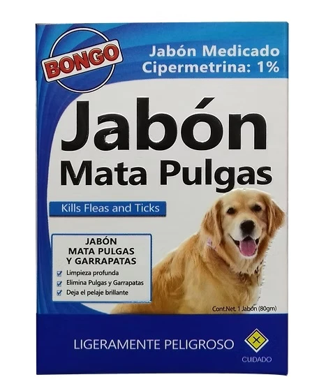 HIG-076 JABÓN BONGO CONTRA PULGAS Y GARRAPATAS - Imagen 1