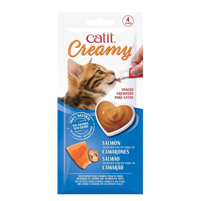 CATIT CREAMY SALMON CATIT CREAMY; SABOR SALMÓN - Imagen 1