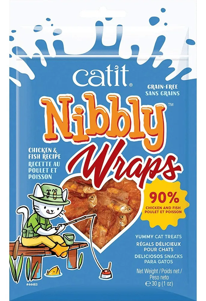 WRAPS 1 CATIT NIBBLY WRAPS - ANCHOAS ENVUELTAS EN POLLO - Imagen 1